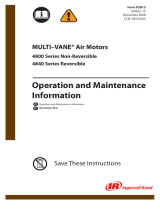 Ingersoll-Rand Multi-Vane 4800 Series Operation and Maintenance Manual