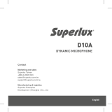 Superlux D10A ユーザーガイド