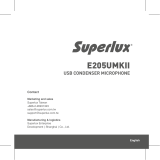 Superlux E205UMKII ユーザーガイド