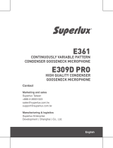 Superlux E309D PRO ユーザーガイド