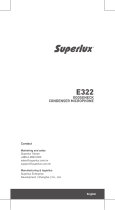 Superlux E322 ユーザーガイド