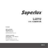 Superlux L401U ユーザーガイド