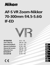 Nikon AF-S VR -NIKKOR 70-300MM F-4.5-5.6G IF-ED 取扱説明書