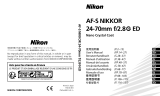 Nikon AF-S NIKKOR 24-70mm f/2.8G ED ユーザーマニュアル