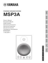 Yamaha Powered Speaker System MSP3A 取扱説明書