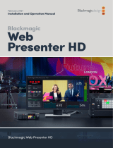 Blackmagic Web Presenter HD  ユーザーマニュアル