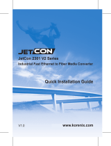 Korenix JetCon 2301 V2 Series Quick Installation Manual