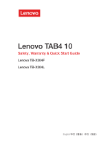 Lenovo TB-X304F Safety, Warranty & Quick Start Manual