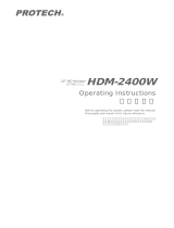 protech HDM-2400W 取扱説明書