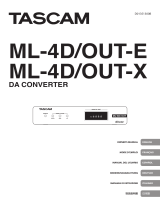Tascam Dante ML-4D/OUT-X 取扱説明書