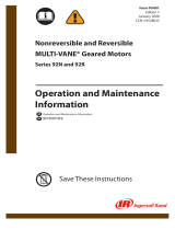 Ingersoll-Rand MULTI-VANE 92RB045 Operation And Maintenance Information
