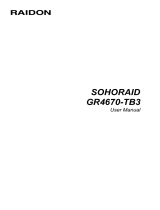 Raidon GR4670-TB3 ユーザーマニュアル