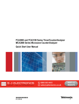 Tektronix MCA3000 Series Quick Start User Manual