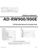 TEAC AD-RW900 ユーザーマニュアル