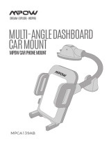 Mpow Multi-Angle Dashboard Car Mount MPCA139AB ユーザーマニュアル