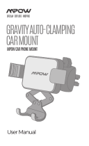 Mpow Gravity Auto-Clamping Car Mount 取扱説明書