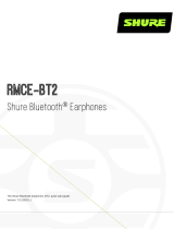 Shure Bluetooth Earphones RMCE-BT2 ユーザーマニュアル