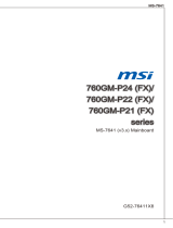 MSI 760GM-P21 (FX) 取扱説明書