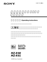 Sony MZ-R91 取扱説明書