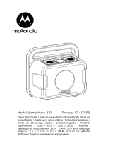 Motorola Sonic Maxx 810 Bluetooth Party Speaker ユーザーマニュアル