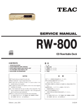 TEAC RW-800 ユーザーマニュアル