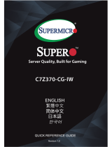 Supermicro Supero C7Z370-CG-IW Quick Reference Manual