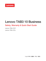 Lenovo TAB13 10 BUSINESS クイックスタートガイド