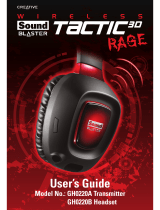 Creative SoundBlaster Tactic 3D Rage GH0220A Transmitter ユーザーマニュアル