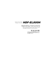 Hitachi HDF-EL800H Operating Instructions Manual