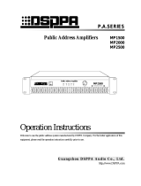 DSPPA MP 2000 Operation Instructions Manual