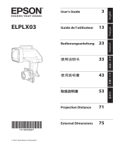 Epson ELPLX03 Ultra Short Throw Lens ユーザーガイド