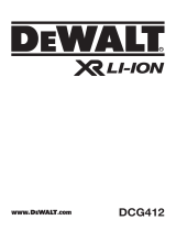 DeWalt DCG412 ユーザーマニュアル