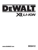 DeWalt DCG412 ユーザーマニュアル