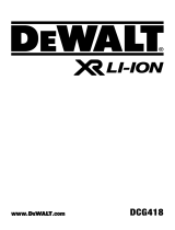 DeWalt DCG418 ユーザーマニュアル