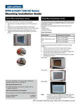 Advantech IPPC-6152 Series Mounting Installation Manual