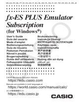 Casio fx-ES PLUS Emulator Subscription 取扱説明書