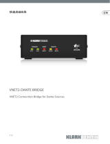 Klark Teknik VNET2-DANTE BRIDGE クイックスタートガイド