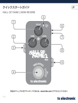 TC Electronic HALL OF FAME 2 MINI REVERB クイックスタートガイド