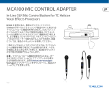 TC HELICON MCA100 MIC CONTROL ADAPTER クイックスタートガイド