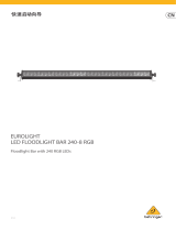 Behringer LED FLOODLIGHT BAR 240-8 RGB クイックスタートガイド