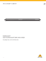 Behringer LED FLOODLIGHT BAR 240-8 RGB クイックスタートガイド