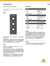 Behringer 995 ATTENUATORS クイックスタートガイド