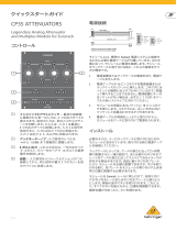 Behringer CP35 ATTENUATORS クイックスタートガイド