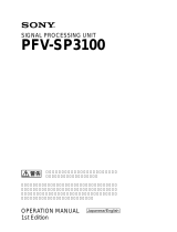 Sony PFV-SP3100 取扱説明書