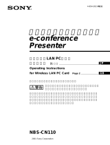 Sony NBS-CN110 Operating Instructions Manual