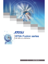 MSI 870A Fuzion Power Edition series ユーザーマニュアル