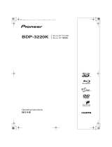 Pioneer BDP-3220K Operating Instructions Manual