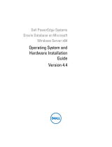 Dell Supported Configurations for Oracle Database 10g R2 for Windows ユーザーガイド