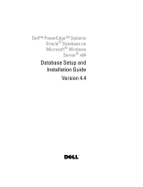 Dell Supported Configurations for Oracle Database 10g R2 for Windows ユーザーガイド