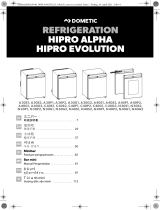 Dometic HiPro Alpha, HiPro Evolution (A30S1, A30S2, A30P1, A30P2, A30G1, A30G2, A40S1, A40S2, A40P1, A40P2, A40G1, A40G2, C40S1, C40S2, C40P1, C40P2, C40G1, C40G2, N30S1, N30S2, N30P1, N30P2, N30G1, N30G2, N40S1, N40S2, N40P1, N40P2, N40G1, N40G2) 取扱説明書